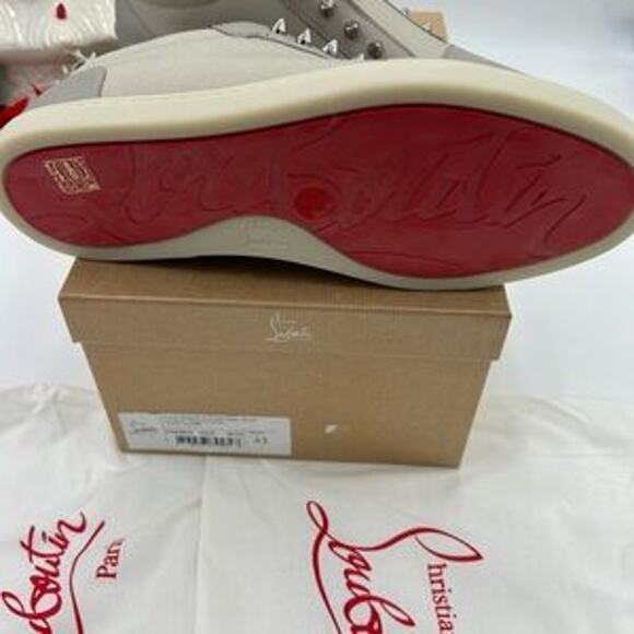 Men's Christian Louboutin F. A. V. Fique slip on sneakers size 43 made in Italy. - Picture 7 of 14